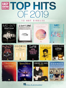 Paperback Top Hits of 2019 for Easy Guitar: 13 Hot Singles Book