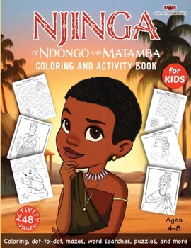 Paperback Njinga of Ndongo and Matamba Coloring and Activity Book