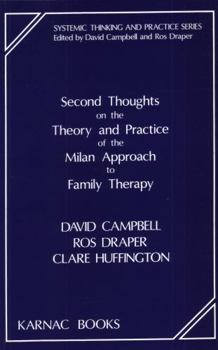 Paperback Second Thoughts on the Theory and Practice of the Milan Approach to Family Therapy Book