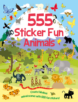 Paperback 555 Sticker Fun - Animals Activity Book