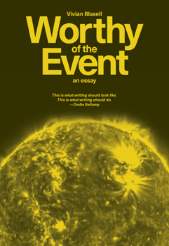 Paperback Worthy of the Event: An Essay Book