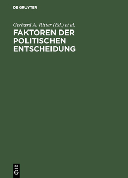 Hardcover Faktoren der politischen Entscheidung [German] Book