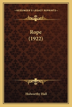 Paperback Rope (1922) Book