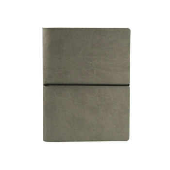 Leather Bound Ciak Lined Notebook: Grey Book