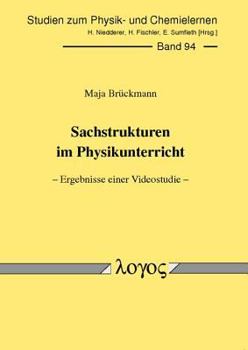 Paperback Sachstrukturen Im Physikunterricht -- Ergebnisse Einer Videostudie -- [German] Book