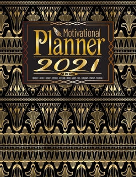 All-in-one Motivational Planner 2021: At a Glance Planners & Multi Tracker N°23 Monthly -Weekly -Budget -Expenses -Self Care -Mood -Habits -Password -