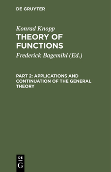 Hardcover Applications and Continuation of the General Theory Book