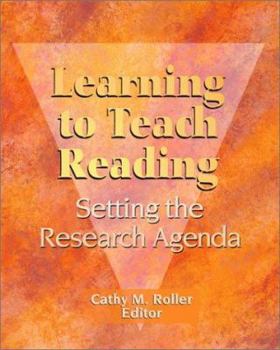 Hardcover Learning to Teach Reading: Setting the Research Agenda Book