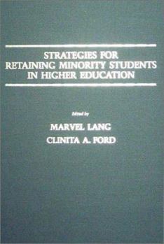 Hardcover Strategies Retaining Minorities in Education: Book