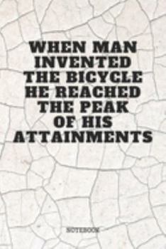 Paperback Notebook: Proud Cyclist My Cycling Planner / Organizer / Lined Notebook (6" x 9") Book