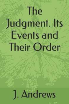 Paperback The Judgment. Its Events and Their Order Book