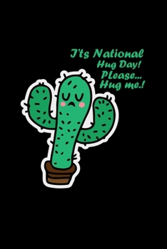 Paperback It's national hug day please hug me: 6x9 NATIONAL HUG DAY - dotgrid - dot grid paper - notebook - notes Book