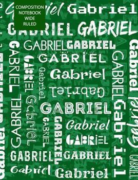 Paperback Gabriel Composition Notebook Wide Ruled Book