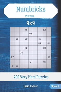 Paperback Numbricks Puzzles - 200 Very Hard Puzzles 9x9 Book 4 Book