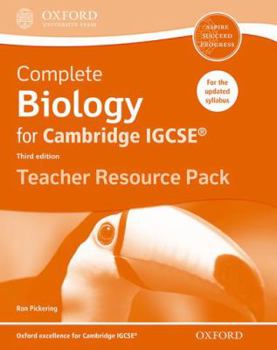 Paperback Complete Biology for Cambridge Igcserg Teacher Resource Pack (Third Edition) [With DVD] Book