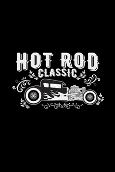 Paperback Hot rod classic: 6x9 Hot Rod - dotgrid - dot grid paper - notebook - notes Book