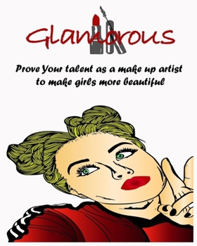Paperback Glamorous girls: Makeup Coloring Book