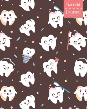 Dot Grid Journal: Notebook Planner with Funny Teeth Themed Cover Design