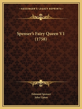 Paperback Spenser's Fairy Queen V1 (1758) Book