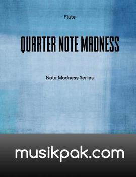 Paperback Quarter Note Madness: Flute Book
