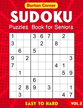 Paperback Sudoku Puzzles Book for Seniors Easy to Hard: 101 Easy Medium Hard 9x9 Sudoku Puzzles Games Book with Solution Vol.2 Large Print Book