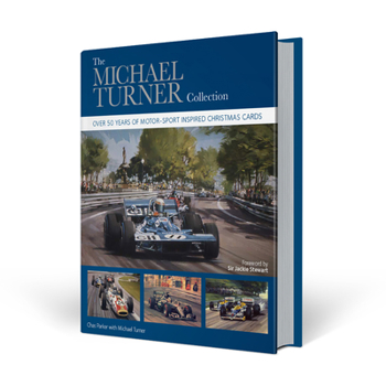 Hardcover The Michael Turner Collection: Over 50 Years of Motor-Sport Inspired Christmas Cards Book