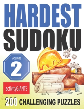 Paperback Hardest Sudoku Volume 2 200 Challenging Puzzles Book