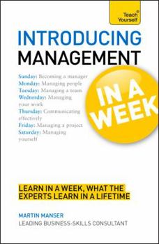 Paperback Introducing Management in a Week Book