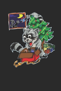 Paperback Racoon Christmas: Dotted Bullet Grid Notebook / Journal (6 X 9) - Christmas Gift for Kids, Teens, Mom And Dad Book
