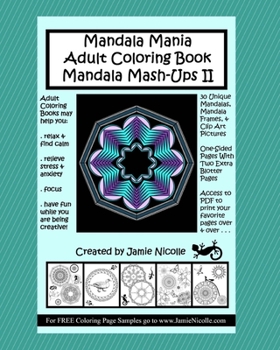 Paperback Mandala Mania Adult Coloring Book Mandala Mash-Ups II Book