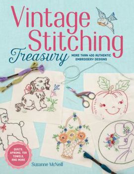 Paperback Vintage Stitching Treasury: More Than 400 Authentic Embroidery Designs Book