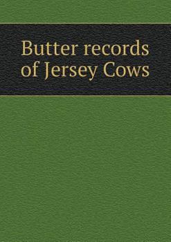 Paperback Butter Records of Jersey Cows Book