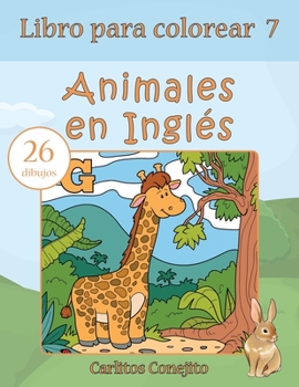 Paperback Libro para colorear Animales en Inglés: 26 dibujos [Spanish] Book