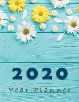 Paperback Turquoise Planner 2020 Year Planner & Monthly Planner, All in one: Monthly Budget, Yearly Summary, Year goals, Month goals And Notepages Book
