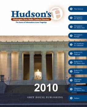 Hardcover Hudson's Washington News Media Contacts Directory 2010 Book