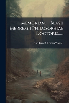 Paperback Memoriam ... Blasii Merremii Philosophiae Doctoris...... [Latin] Book