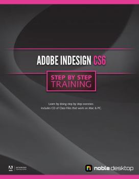 Spiral-bound Adobe InDesign CS6 Step by Step Training Book