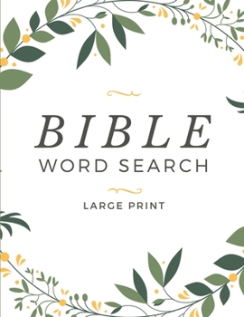 Paperback Bible Word Search Large Print: Words of Jesus One Puzzle per Page Word Find Book For Adults & Kids Book