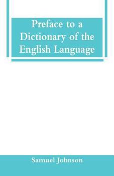 Paperback Preface to a Dictionary of the English Language Book