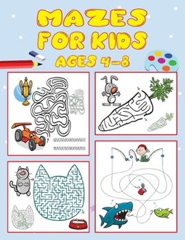 Paperback Mazes For Kids Ages 4-8: 100 Maze Puzzles for Kids 4-6, 6-8 Workbook for Games, and Problem-Solving (Maze Activity Book for Kids). vol 2 Book