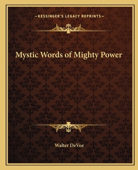 Paperback Mystic Words of Mighty Power Book