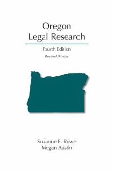 Paperback Oregon Legal Research (Legal Research Series) Book