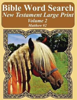 Paperback Bible Word Search New Testament Large Print Volume 2: Matthew #2 Book