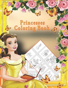 Paperback Princesses Coloring Book: Jumbo Princess Coloring Book For Kids Book