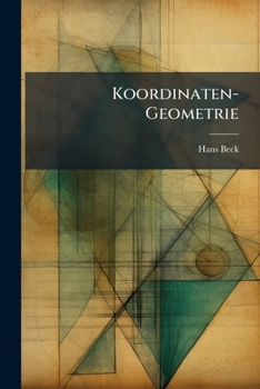 Paperback Koordinaten-Geometrie [German] Book
