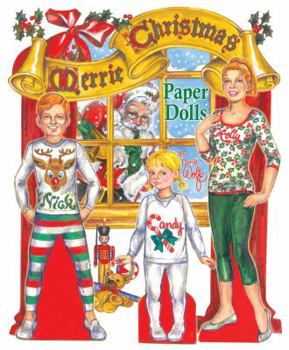 Paperback Merrie Christmas Paper Dolls Book