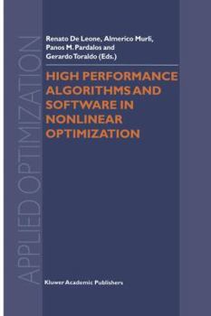 Paperback High Performance Algorithms and Software in Nonlinear Optimization Book