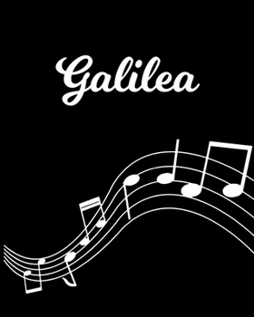 Galilea: Sheet Music Note Manuscript Notebook Paper | Personalized Custom First Name Initial G | Musician Composer Instrument Composition Book | 12 ... Guide | Create Compose & Write Creative Songs