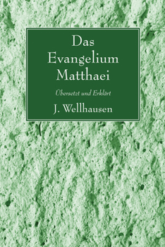 Paperback Das Evangelium Matthaei [German] Book