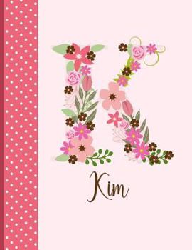 Paperback Kim: Monogrammed Personalized Lined Journal with Inspirational Quotes Book